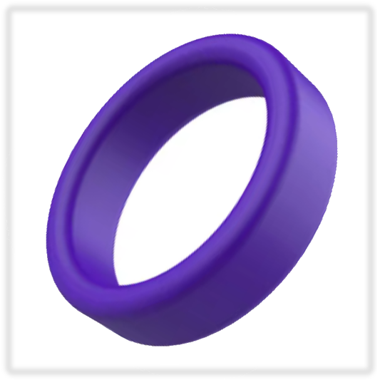 Violet Stretchable Silicone Classic Erection Maintenance Ring