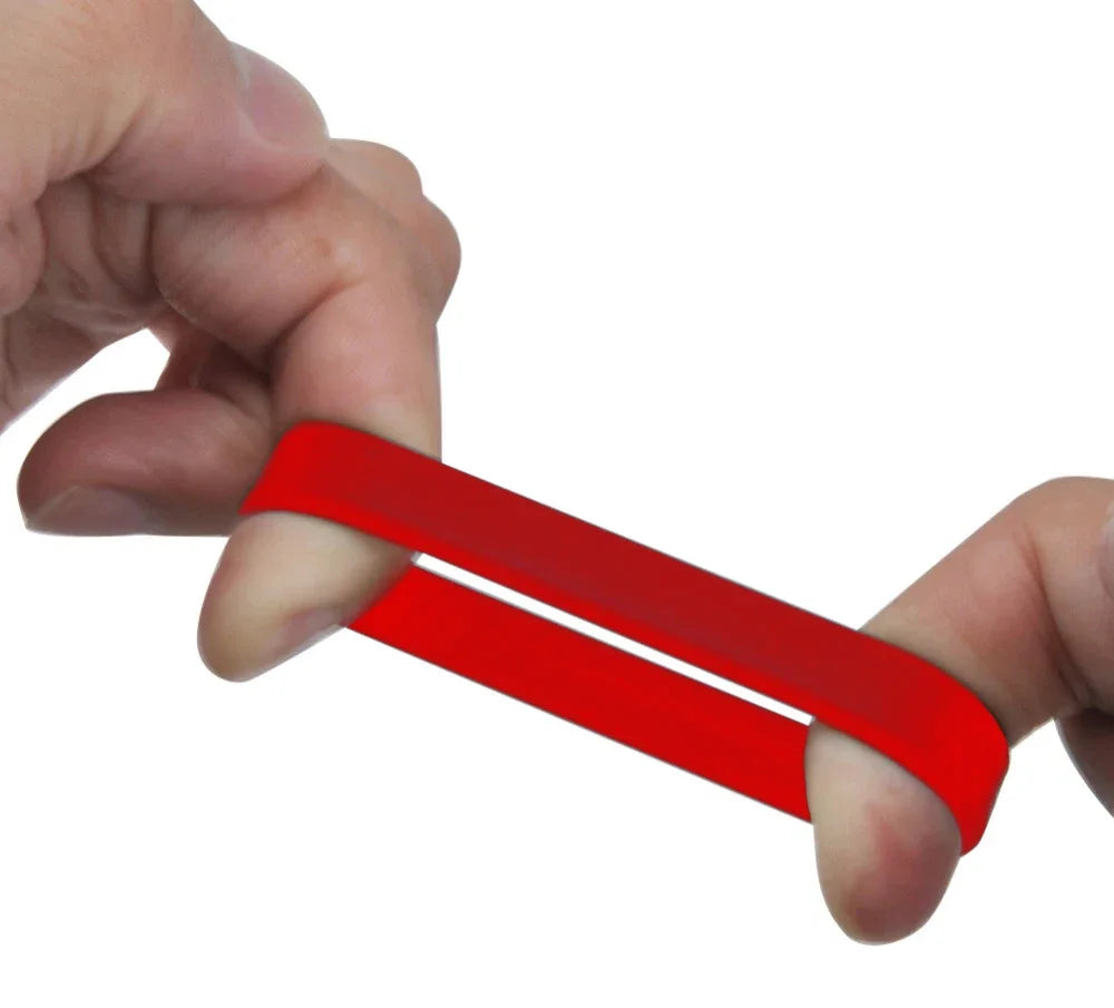 Red Stretchable Silicone Classic Erection Maintenance Ring