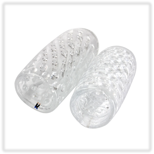 Ultra Clear Ribbed Life-Like Solo Stroker