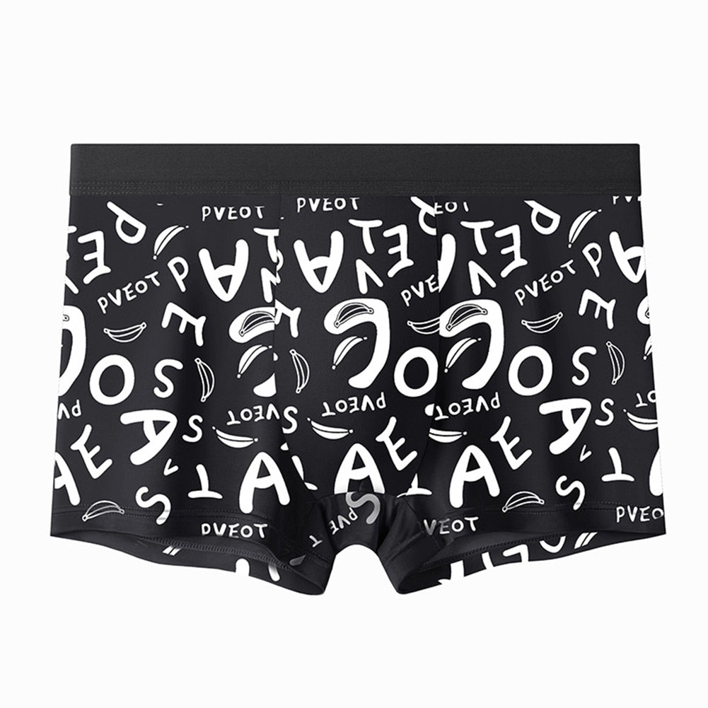 Graffiti Print Seamless Men's Boxer Brief