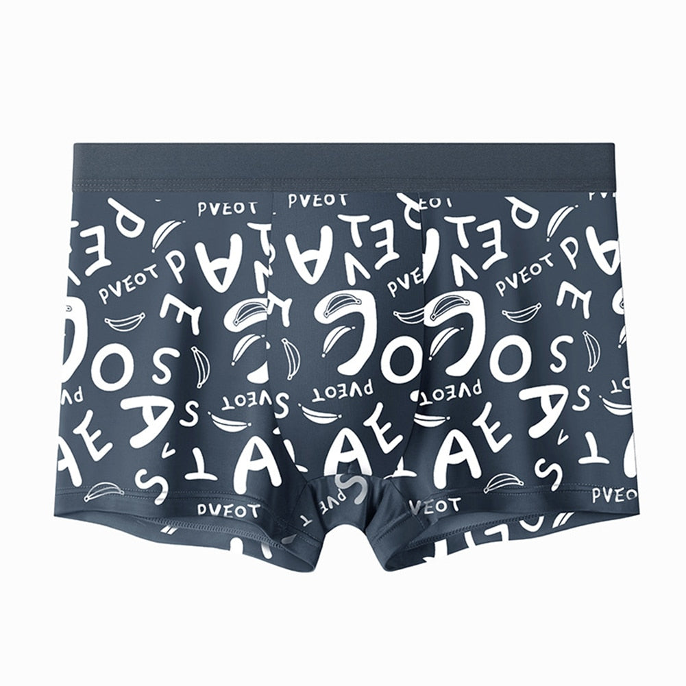 Graffiti Print Seamless Men's Boxer Brief