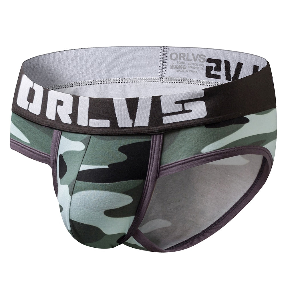 Men's Cotton Camo Military Brief