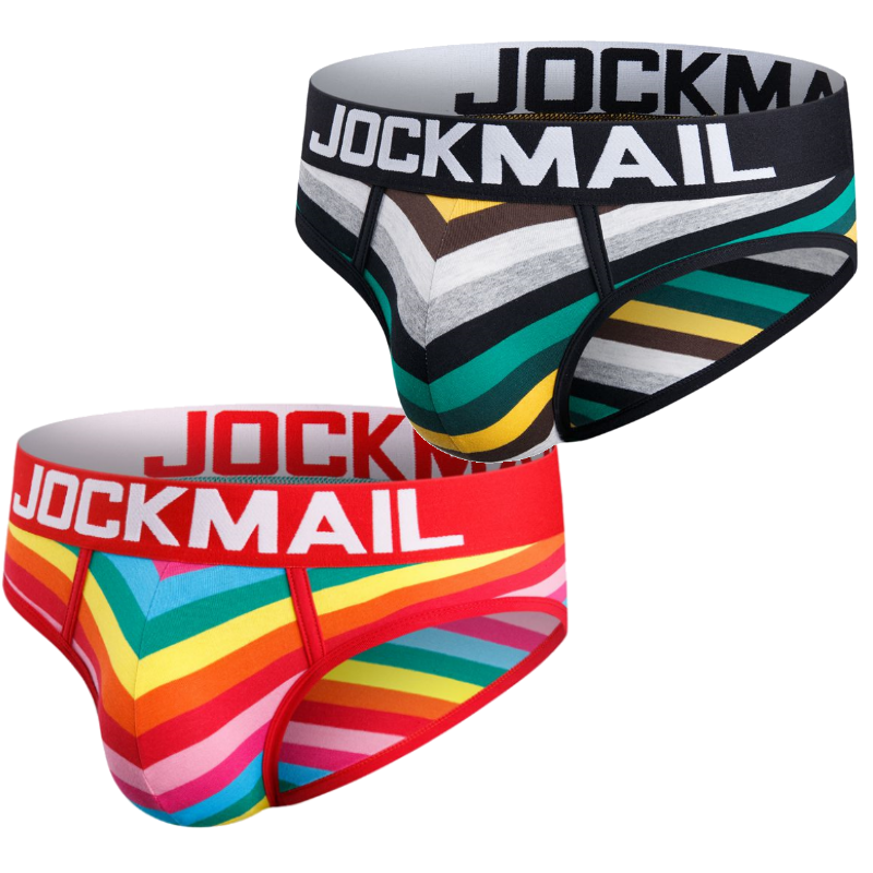 Sexy Multi-Colored Striped Brief - Jockmail