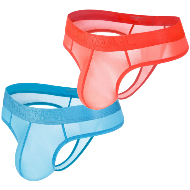 Sheer Silky Color Wheel Thong - Jockmail